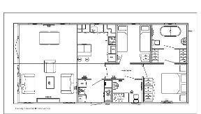 40' x 20' two bedroom layout