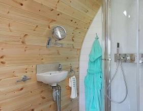 Camping pod shower room